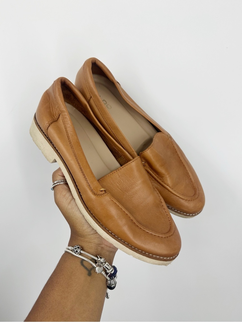Aldo Brown Loafers Flats Shoes Women's Size 7.5